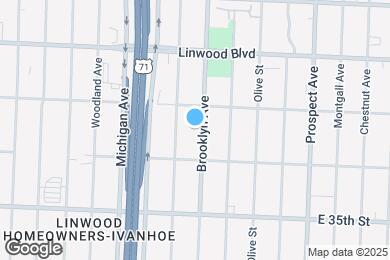 Map image of the property - 3320 Brooklyn Ave