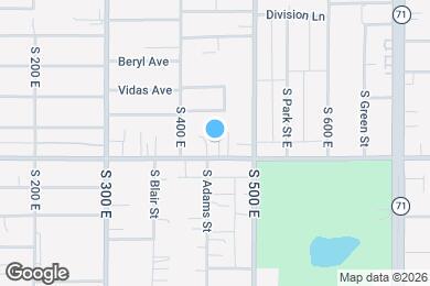 Map image of the property - 459 E 2700 S