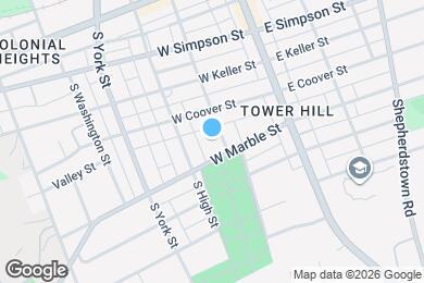 Map image of the property - 416 S Frederick St