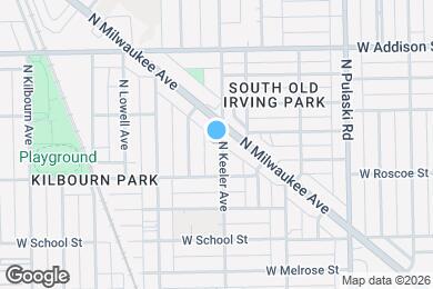 Map image of the property - 3430 N Keeler Ave