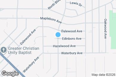 Map image of the property - 713 South Blvd