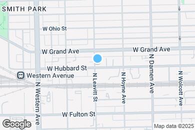 Map image of the property - 2156 W Hubbard St