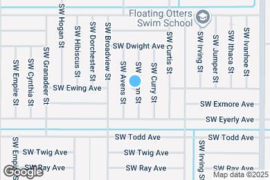 Map image of the property - 1262 SW Byron St