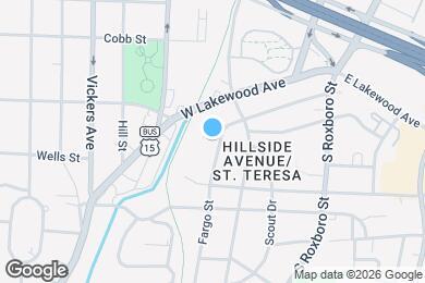 Map image of the property - Room in Townhome on Fargo St