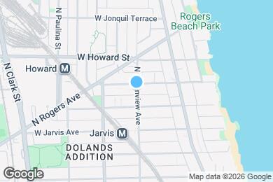 Map image of the property - 7462 N Greenview Ave