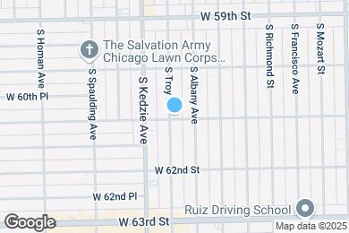 Map image of the property - 6059 S Troy St