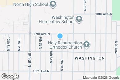 Map image of the property - 1630 7th St N