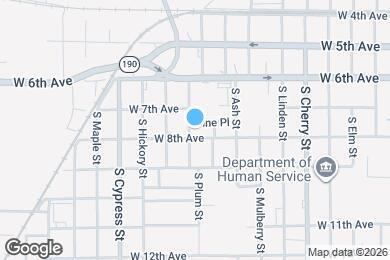 Map image of the property - 719 S Plum St