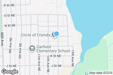 Map image of the property - 1324 M St NE