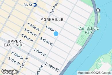 Map image of the property - 1567 York Ave