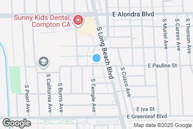 Map image of the property - 1214 S Temple Ave