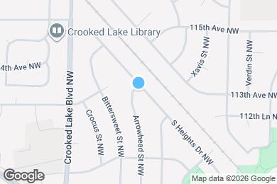 Map image of the property - 11255 Arrowhead St NW