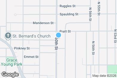 Map image of the property - 3603 N 60th St