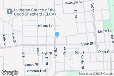 Map image of the property - 627 Maple St