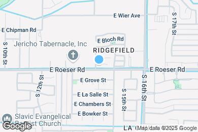 Map image of the property - 1409 E Atlanta Ave