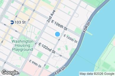 Map image of the property - 353 E 104th St