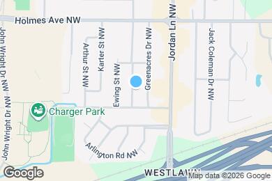 Map image of the property - 406 Warner St NW