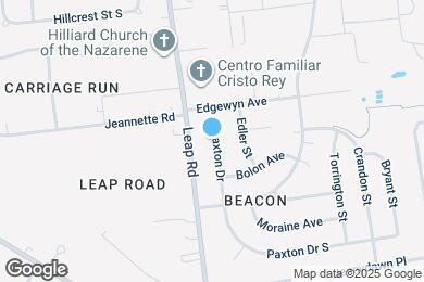 Map image of the property - 3551 Paxton Drive