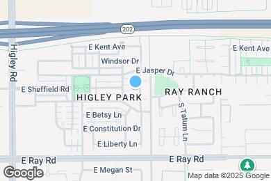 Map image of the property - 1404 S Ponderosa Dr