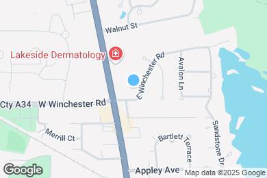 Map image of the property - 120 E Winchester Rd