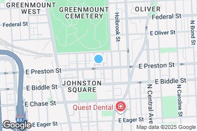 Map image of the property - 908 E Preston St