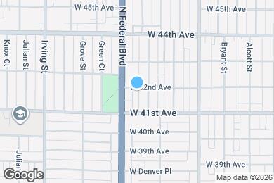 Map image of the property - 2936 W 42nd Ave