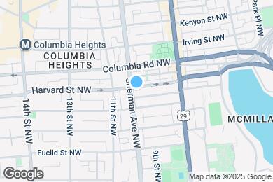 Map image of the property - 784 Harvard St NW