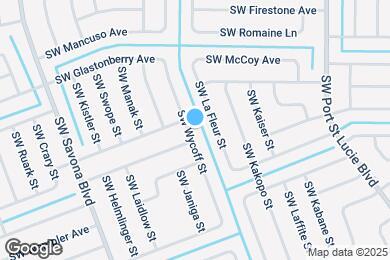 Map image of the property - 3809 SW Wycoff St