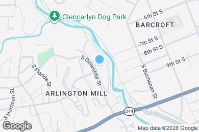 Map image of the property - 814 S Arlington Mill Dr