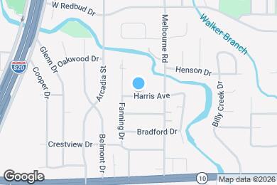 Map image of the property - 1220 Harris Ave