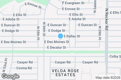 Map image of the property - 5706 E Des Moines St