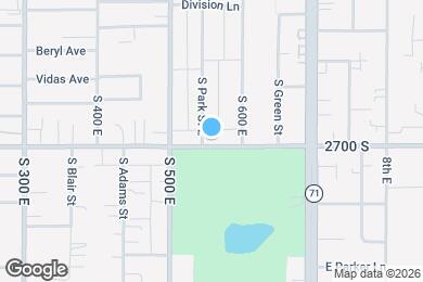 Map image of the property - 547 E 2700 S