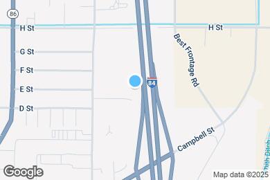 Map image of the property - 605 E St