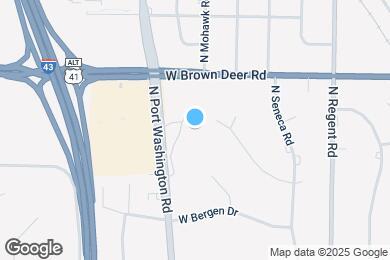 Map image of the property - 8700 N Port Washington Rd
