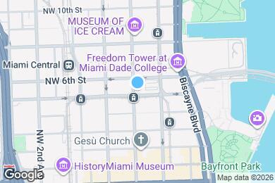 Map image of the property - 501 NE 1st Ave