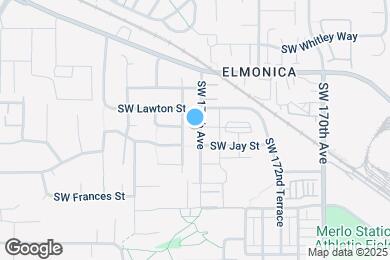 Map image of the property - 1245 SW 175th Ave