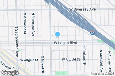 Map image of the property - 2734 W Logan Blvd