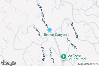 Map image of the property - 727 N Beverly Glen Blvd