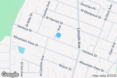 Map image of the property - 595 Ventura St