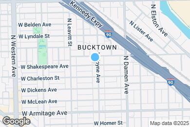 Map image of the property - 2128 N Hoyne Ave