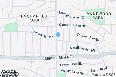 Map image of the property - 12001 Phoenix Ave NE
