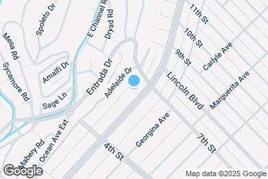Map image of the property - 605 San Vicente Blvd