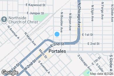 Map image of the property - 510 E 1st St
