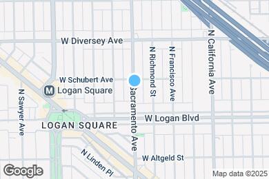 Map image of the property - 2647 N Sacramento Ave