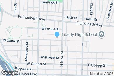 Map image of the property - 20 W Laurel St