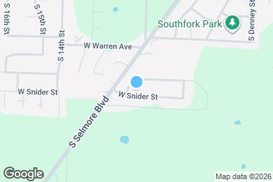 Map image of the property - 1003 W Snider St
