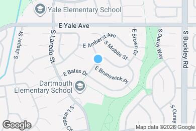 Map image of the property - 16307 E Brunswick Pl