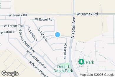 Map image of the property - 16451 W Paso Trail