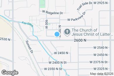 Map image of the property - 803 W 2630 N