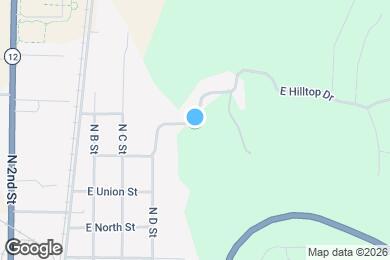 Map image of the property - 612 E Hilltop Dr